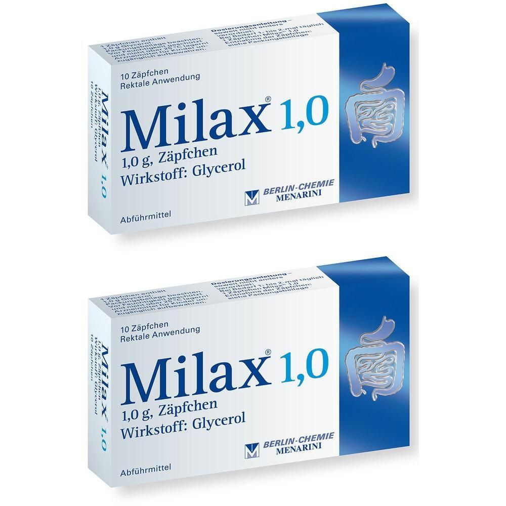 Milax 1,0 Suppositorien 2x 2x10 St