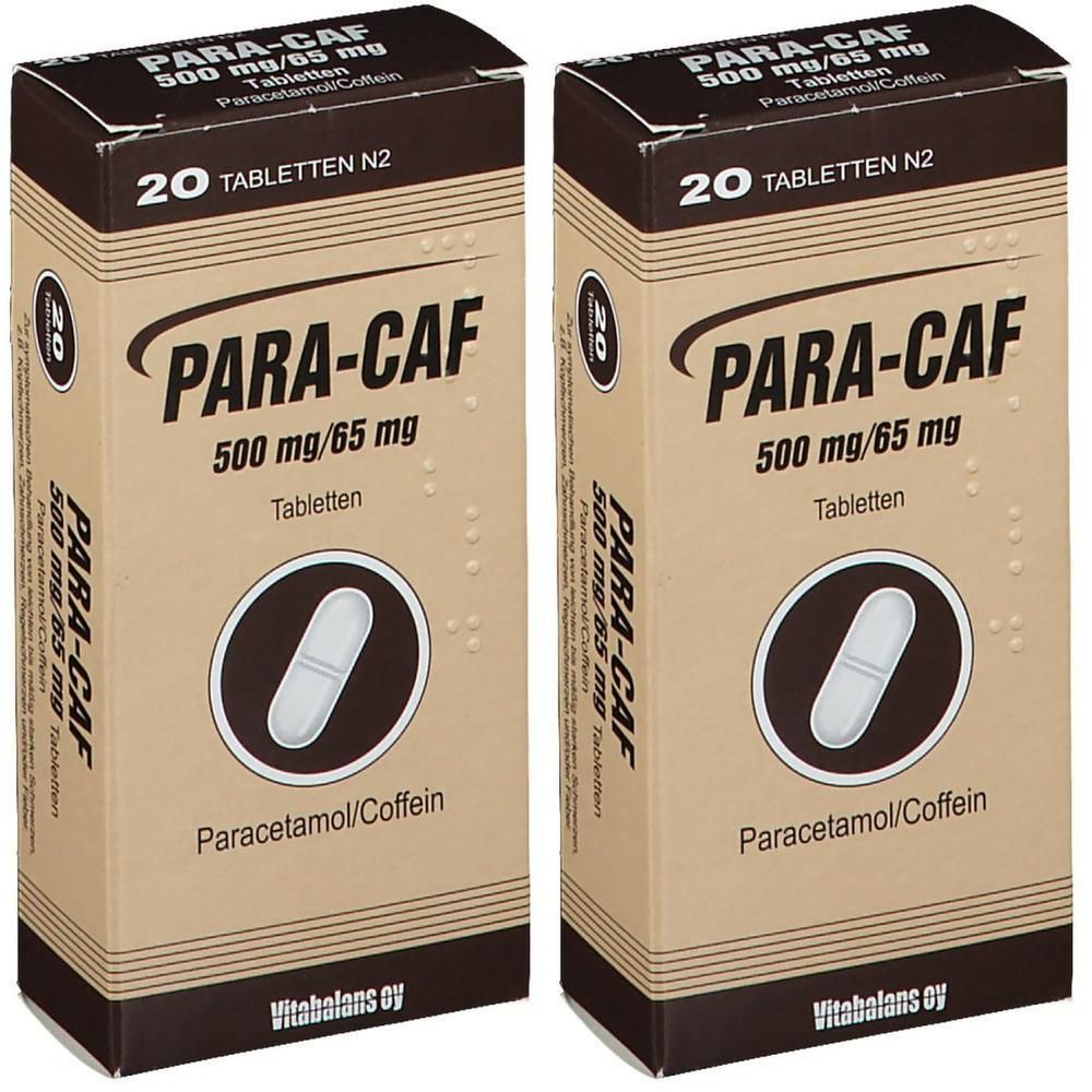 Para CAF 500 mg/65 mg Tabletten 2x 2x20 St