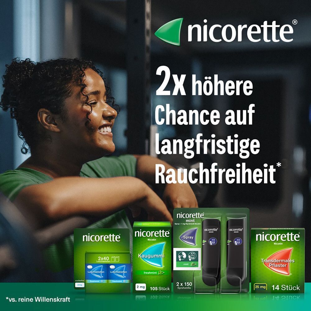 Nicorette Fruit Lutschtabletten 2 mg, zuckerfrei.