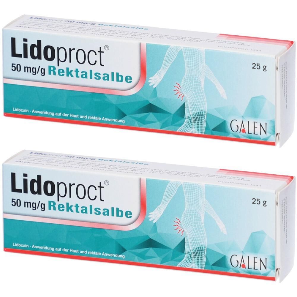 Lidoproct 50 mg/g Rektalsalbe 2x 2x25 g Salbe