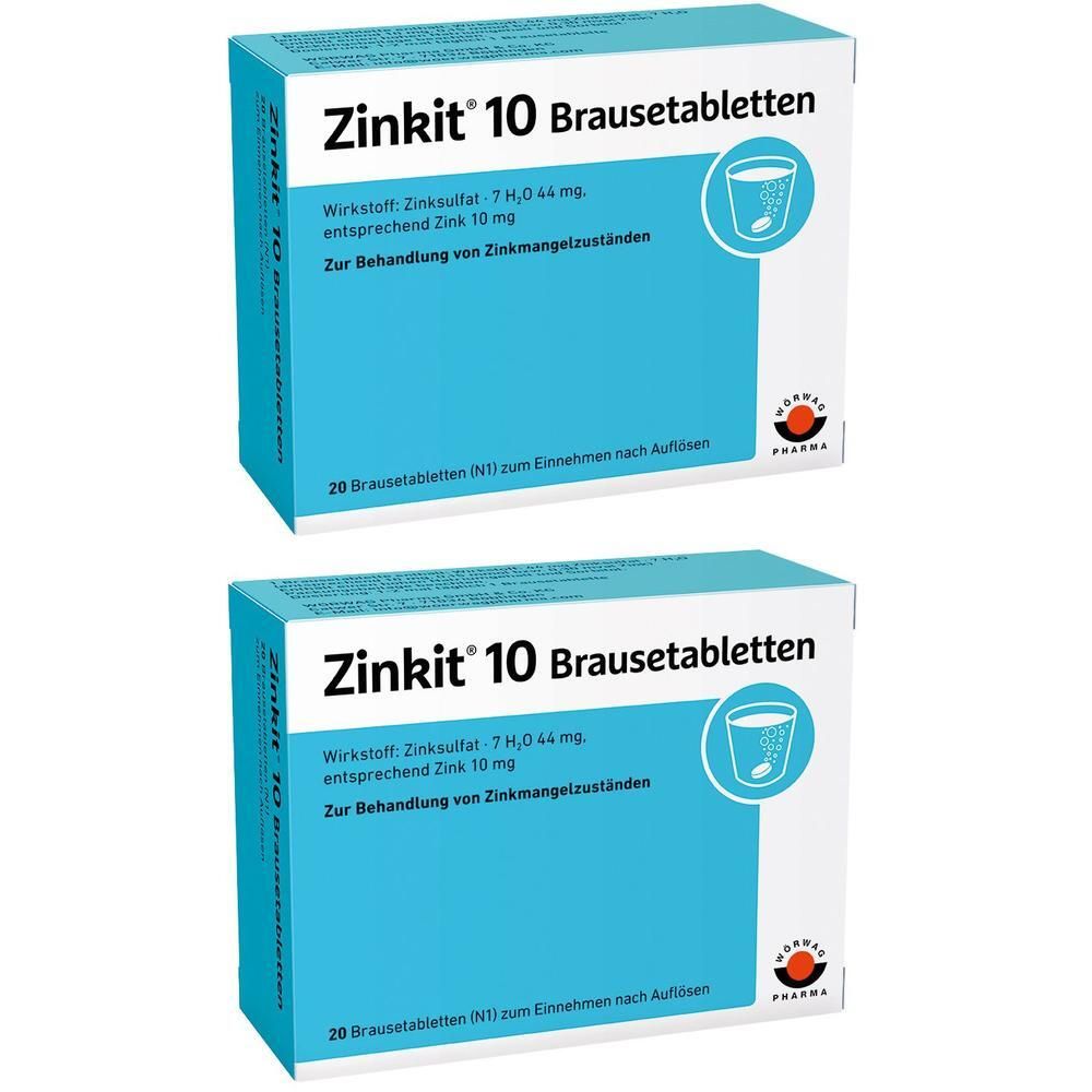 Zinkit 10 Brausetabletten 2x 2x20 St