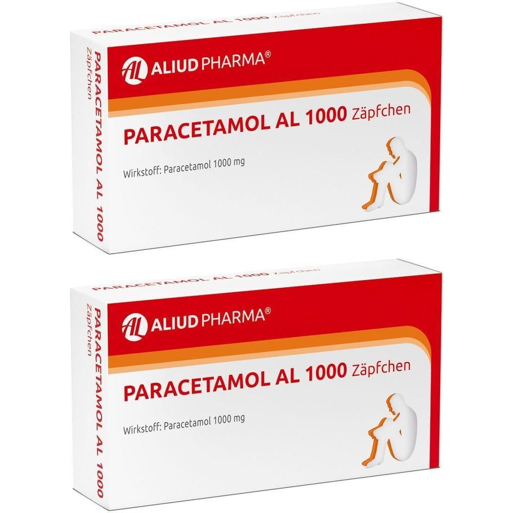 Paracetamol AL 1.000 Suppositorien 2x 2x10 St