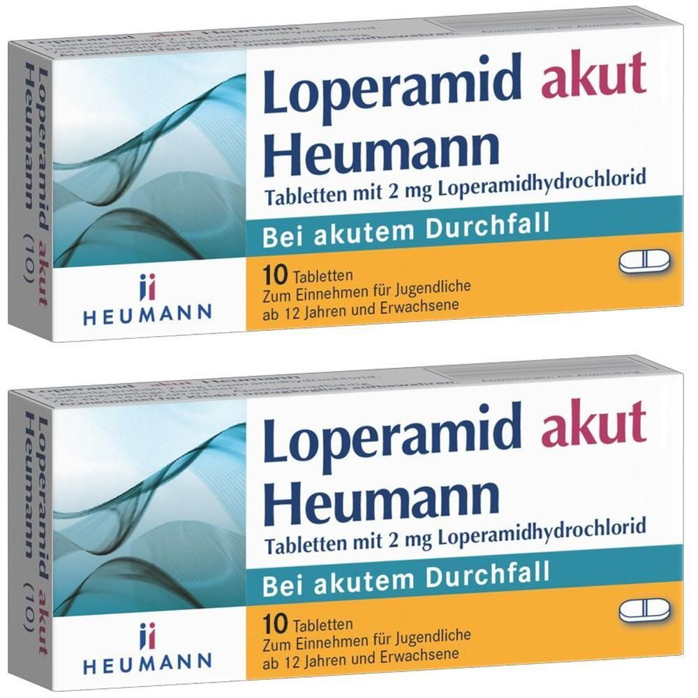 Loperamid akut Heumann Tabletten 2x 2x10 St