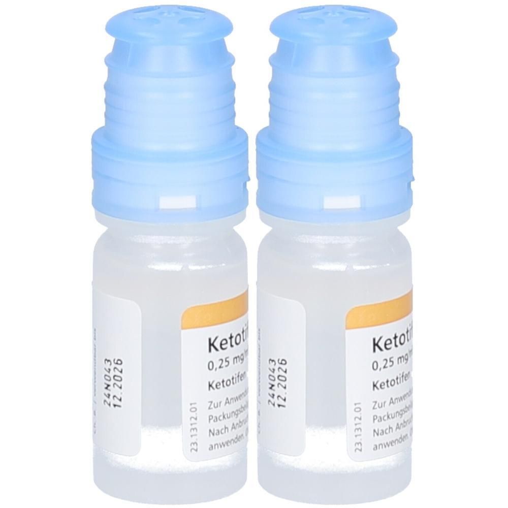 Ketotifen Stulln 0,25 mg/ml ATR Lsg.unkonserviert 2x 2x10 ml Augentropfen