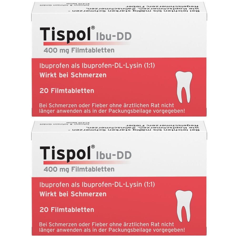 Tispol Ibu DD Filmtabletten 2x 2x20 St