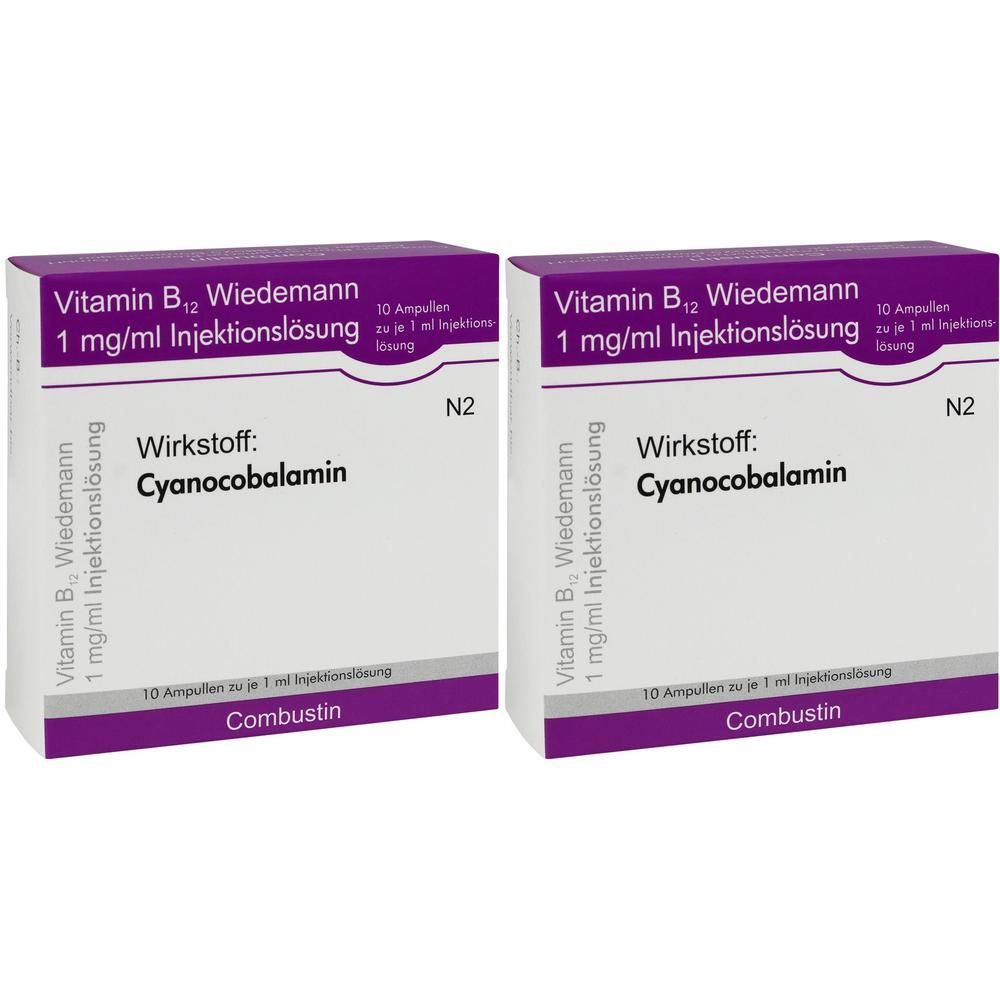 Vitamin B12 Wiedemann 1 mg/ml Injektionslsg.Amp. 2x 2x10 St Injektionslösung