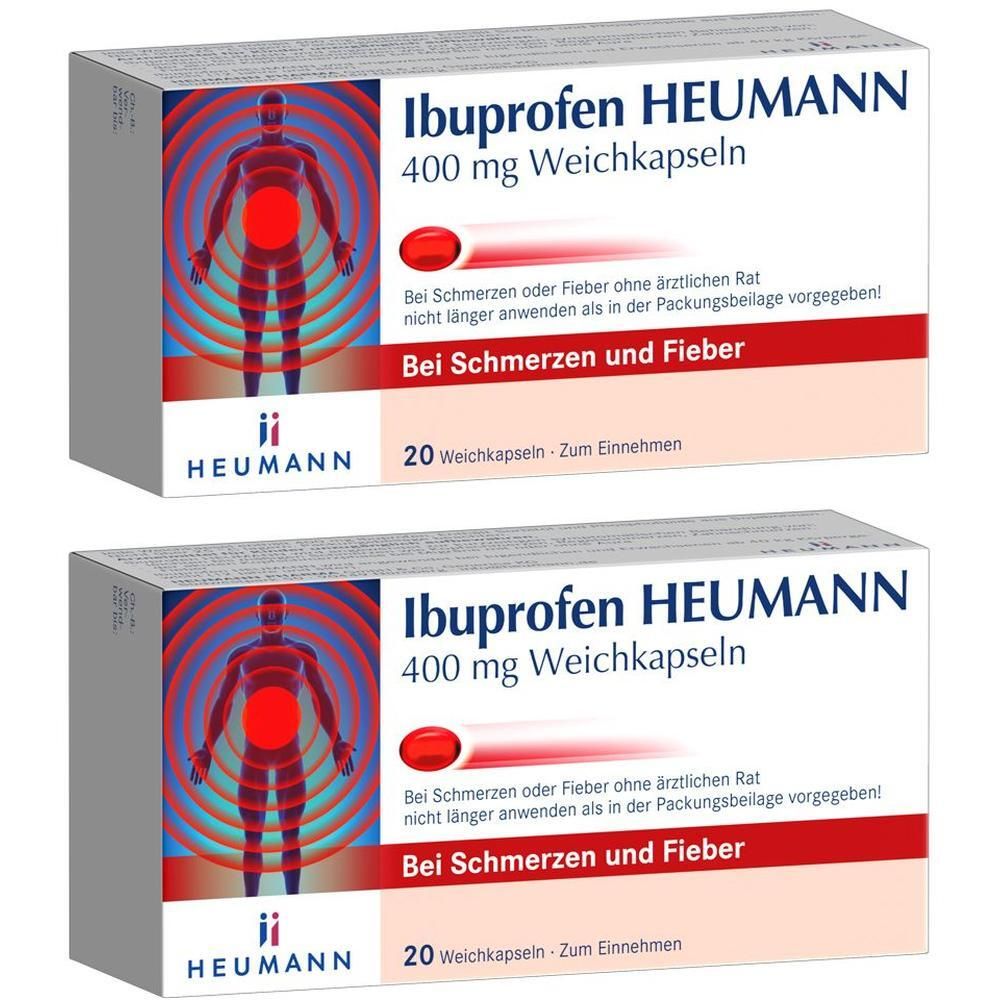 Ibuprofen Heumann 400 mg Weichkapseln 2x 2x20 St