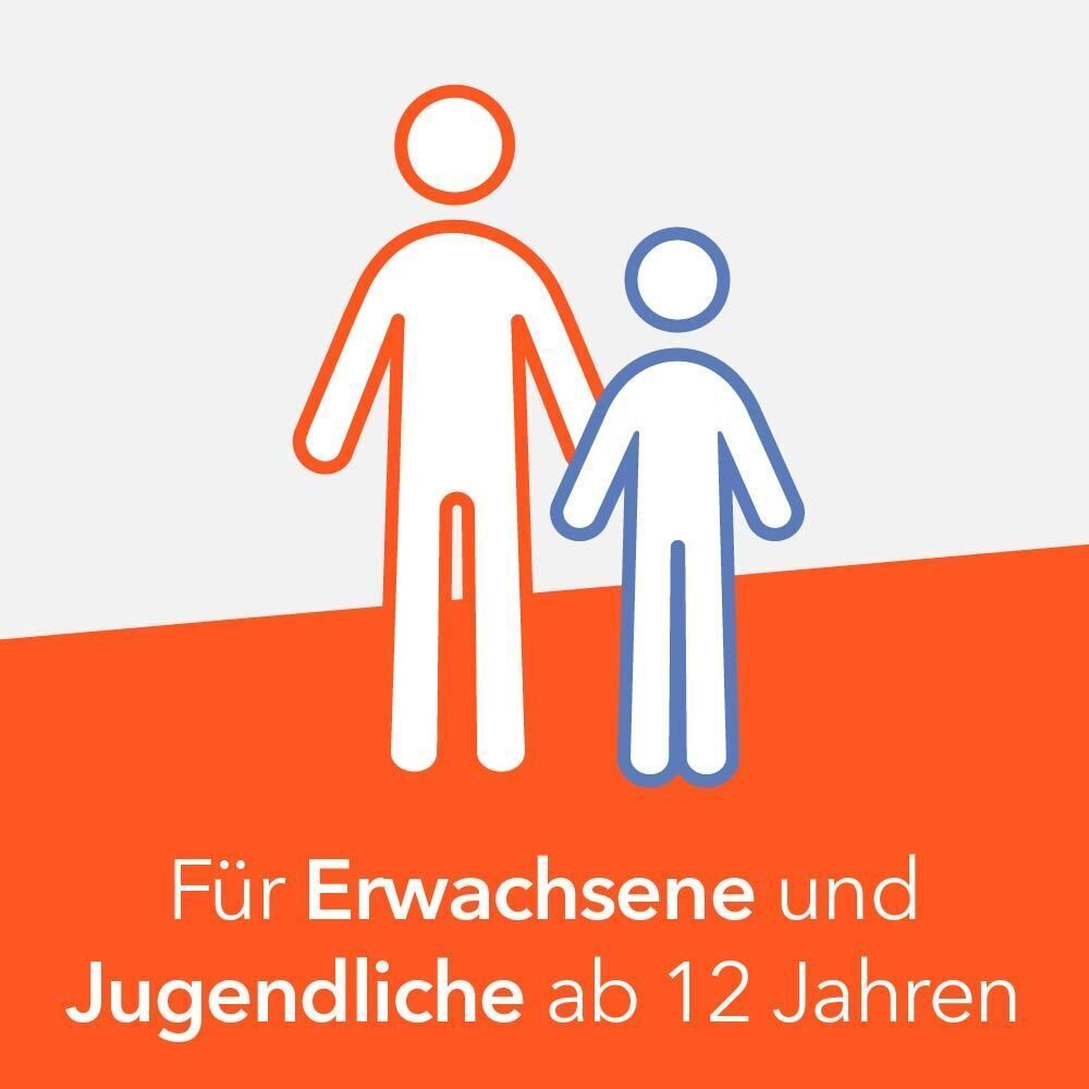 Symbol: Erwachsener und Kind. Für Erwachsene und Jugendliche ab 12 Jahren.