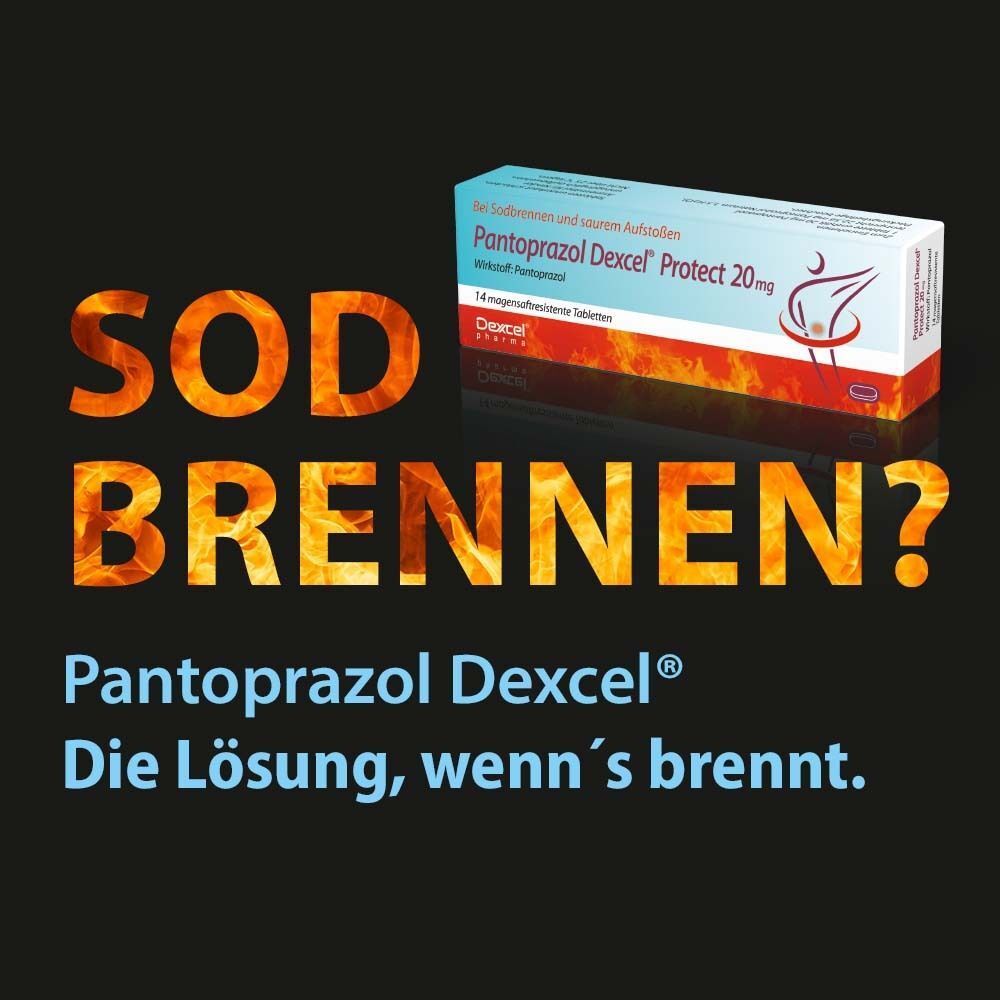 Pantoprazol Dexcel Protect 20 mg: Die Lösung bei Sodbrennen.