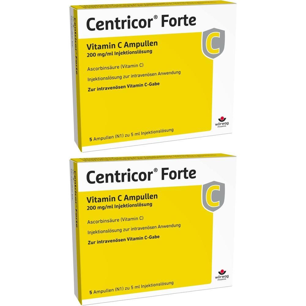 Centricor Forte Vitamin C Amp. 200 mg/ml Inj.-Lsg. 2x 2x5x5 ml Injektionslösung