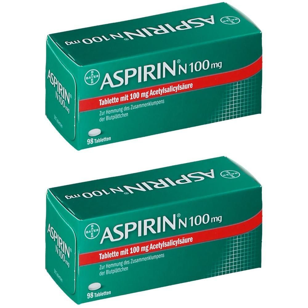 Aspirin N 100 mg Tabletten 2x 2x98 St