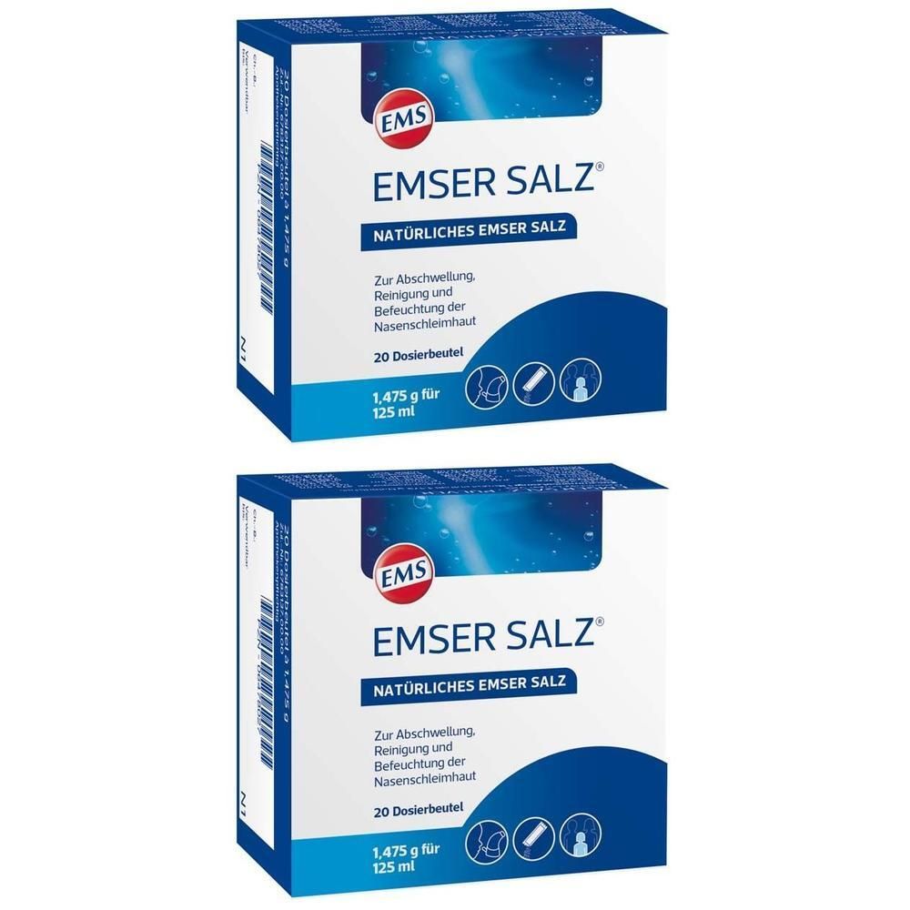 Emser Salz 1,475 g Pulver 2x 2x20 St