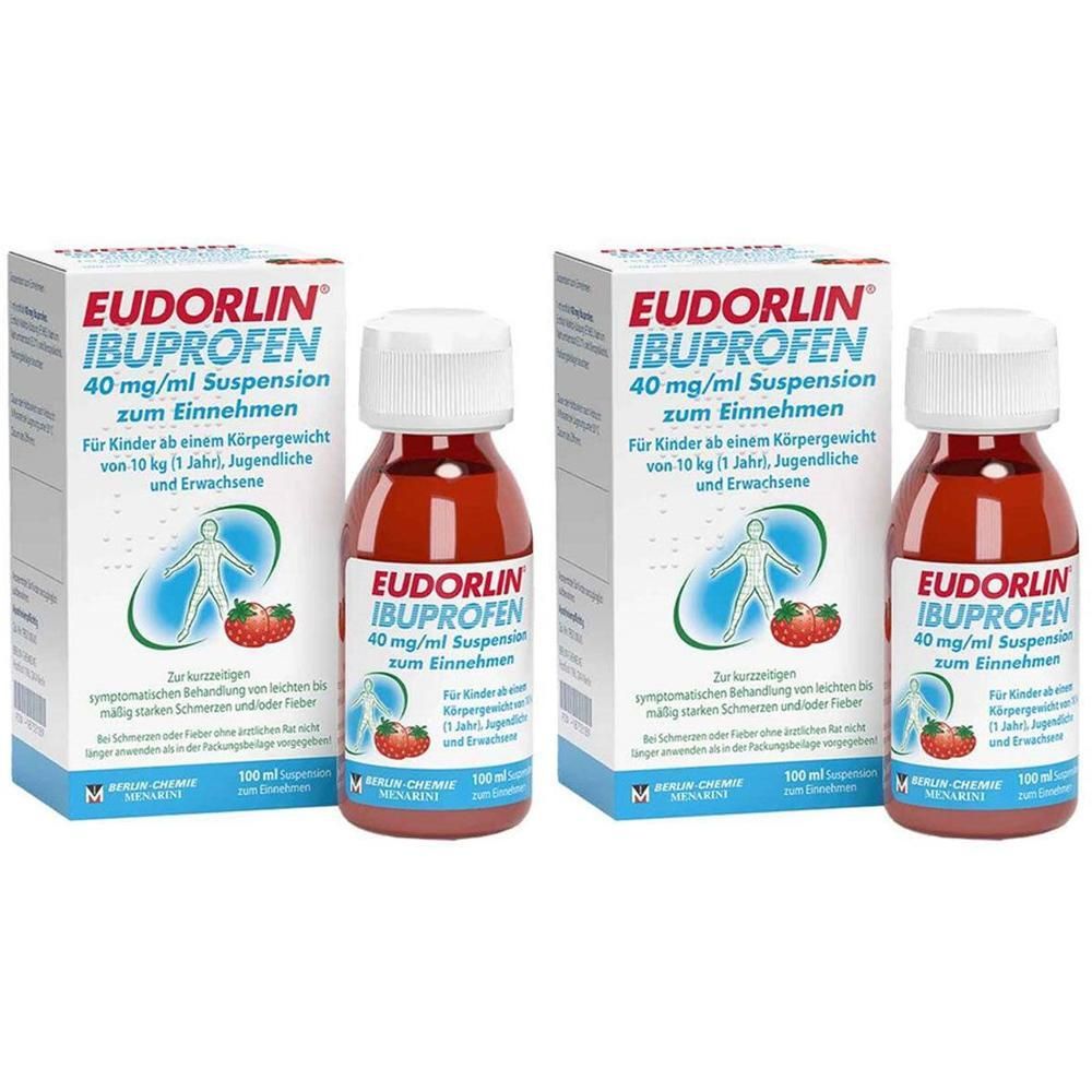 Eudorlin Ibuprofen 40 mg/ml Suspension z.Einnehmen 2x 2x100 ml zum Einnehmen