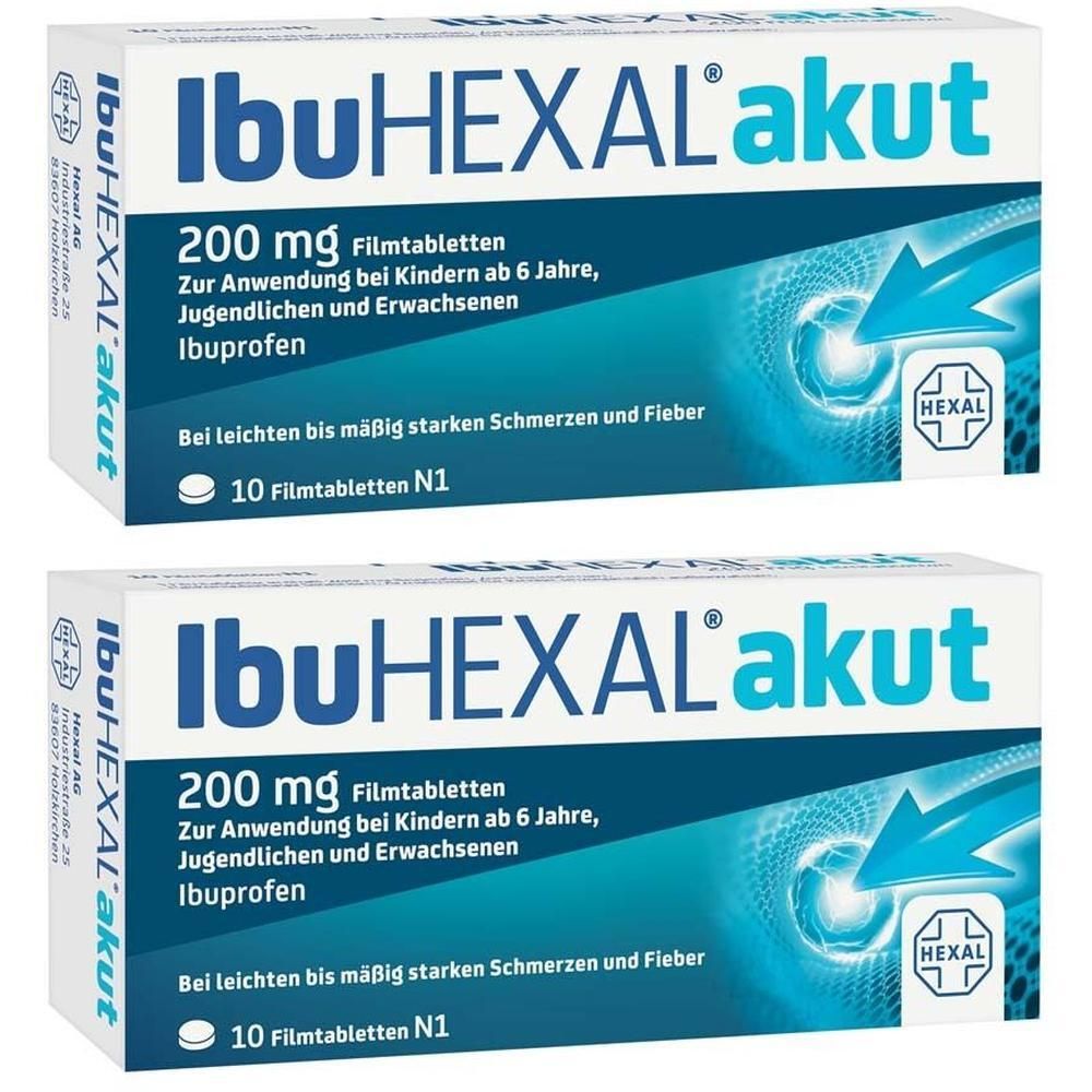 Ibuhexal akut 200 Filmtabletten 2x 2x10 St