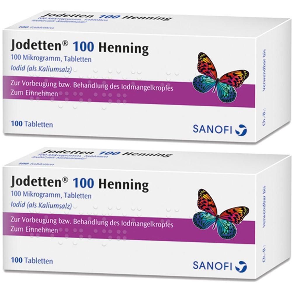 Jodetten 100 Henning Tabletten 2x 2x100 St