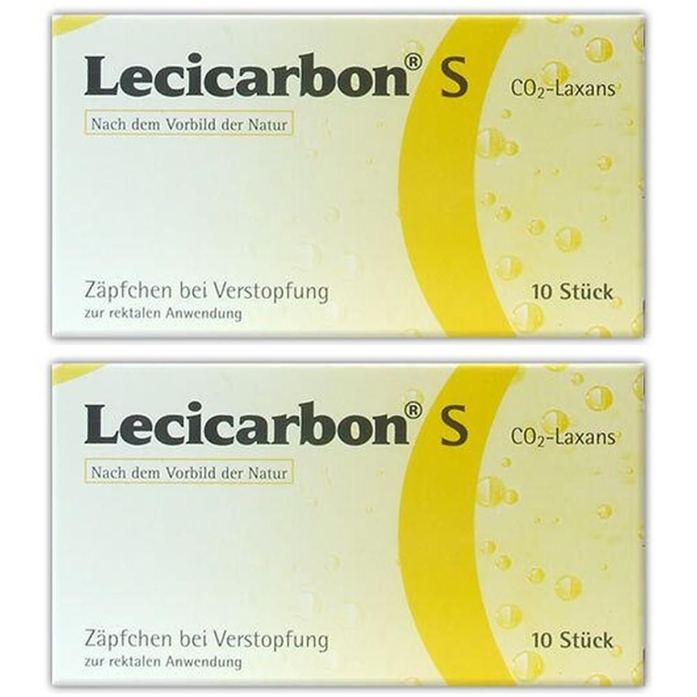 Lecicarbon S CO2 Laxans Suppositorien 2x 2x10 St