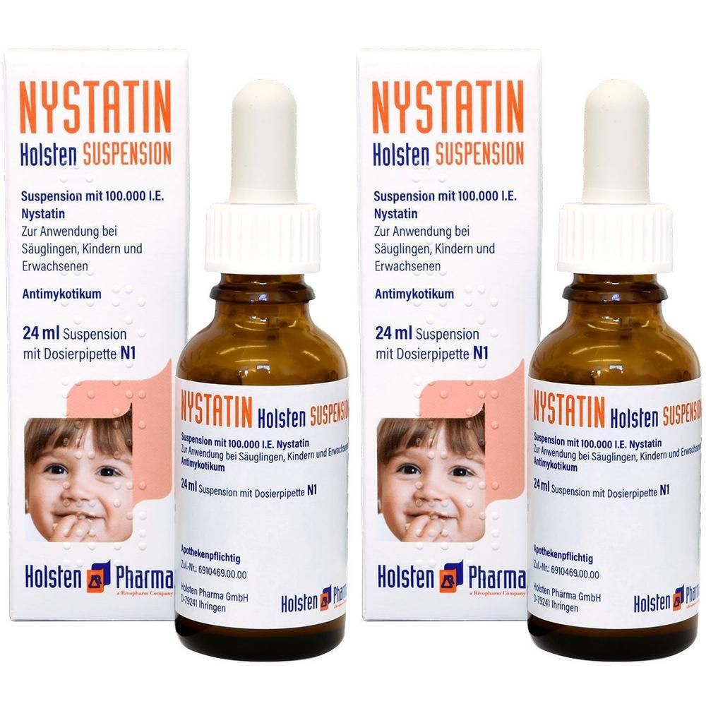 Nystatin Holsten Suspension 2x 2x24 ml