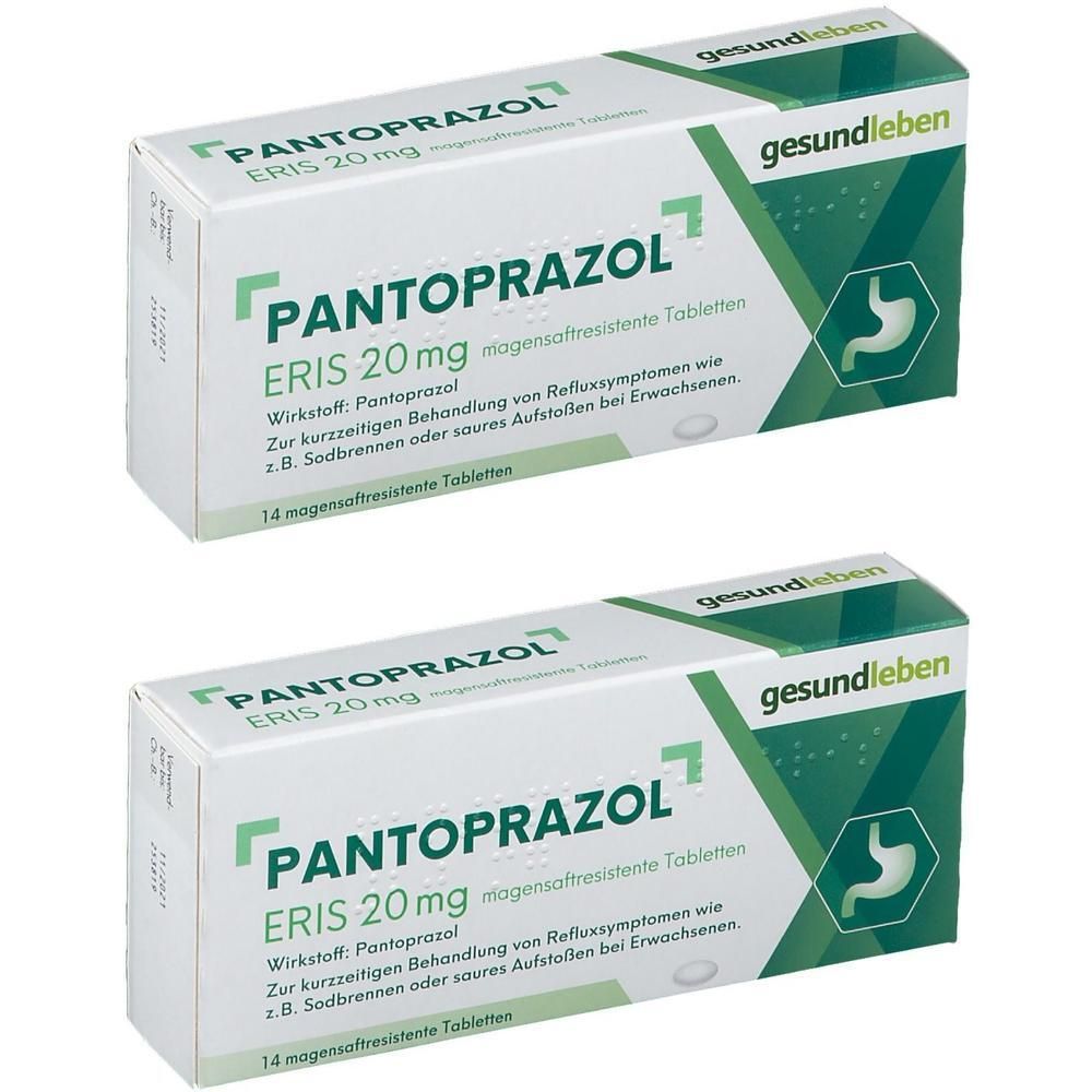 Pantoprazol Eris 20 mg magensaftres.Tabletten 2x 2x14 St Tabletten magensaftresistent