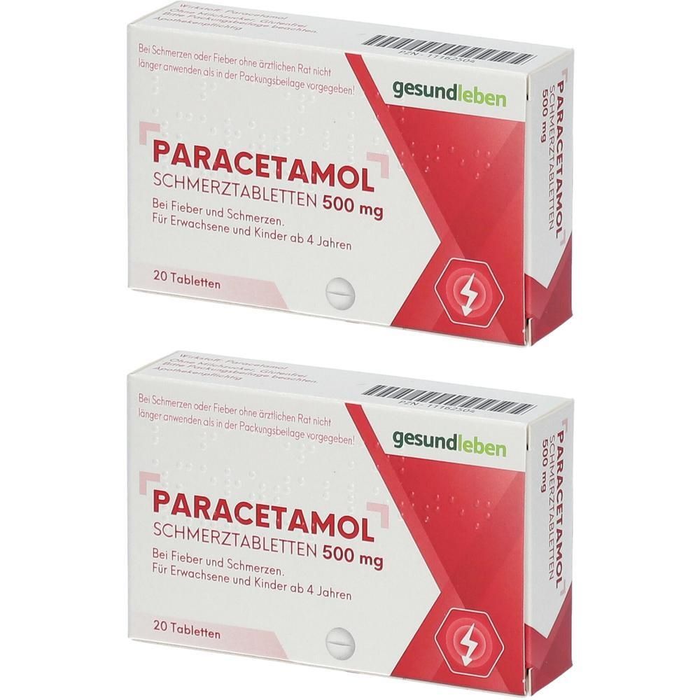 Paracetamol Schmerztabletten 2x 2x20 St Tabletten