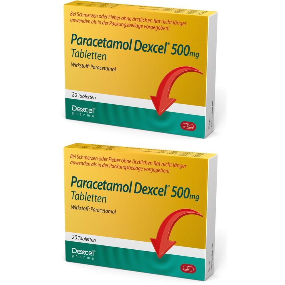 Paracetamol Dexcel 500 mg Tabletten 2x 2x20 St