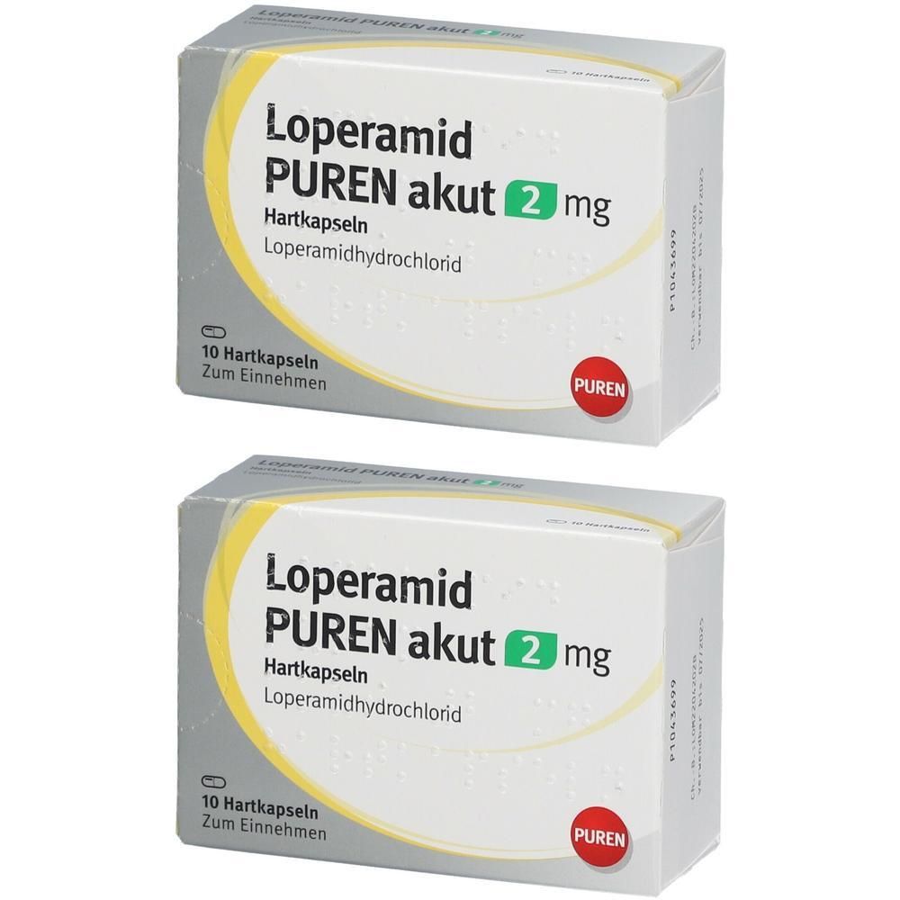 Loperamid Puren akut 2 mg Hartkapseln 2x 2x10 St