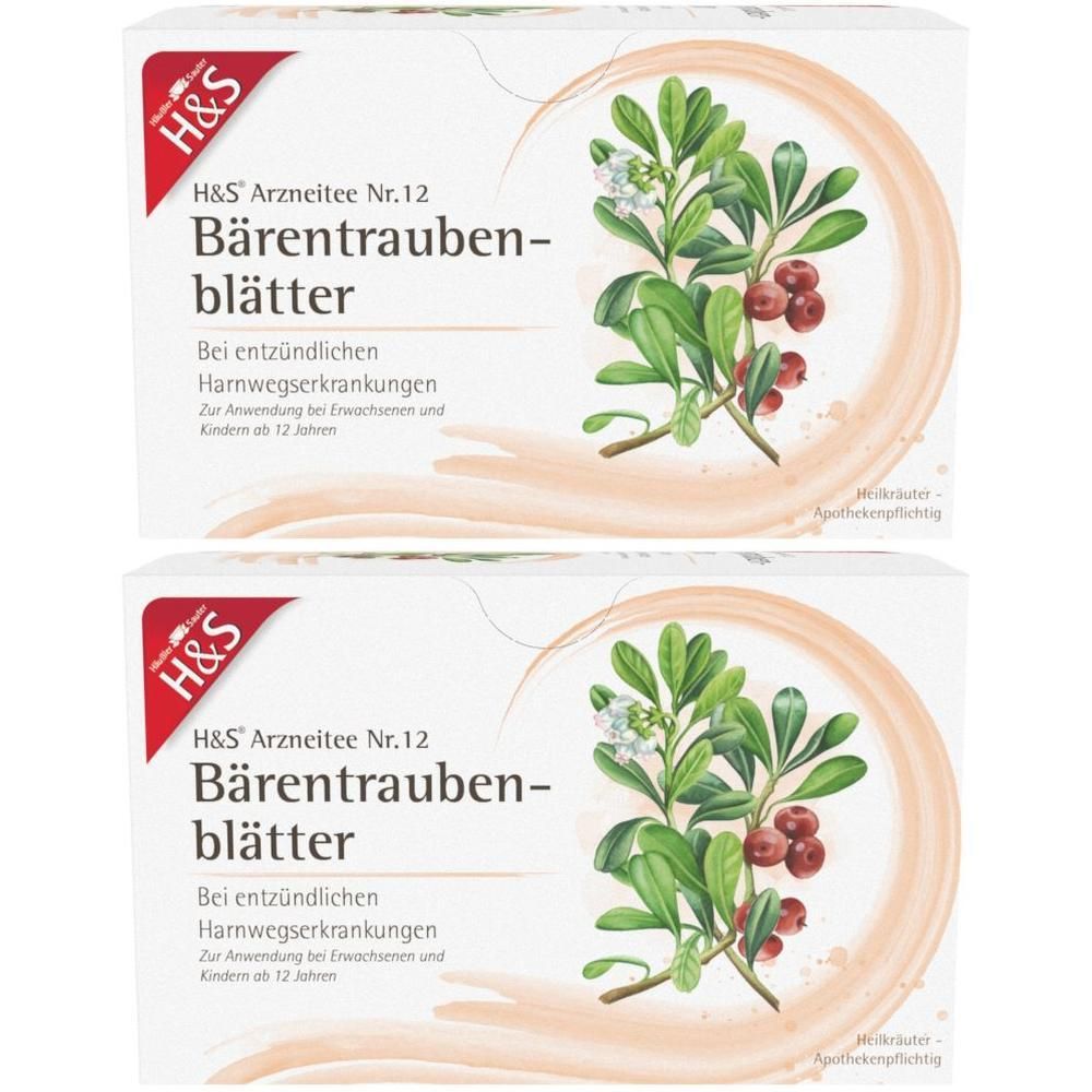 H&S Bärentraubentee Filterbeutel 2x 2x20x2,7 g
