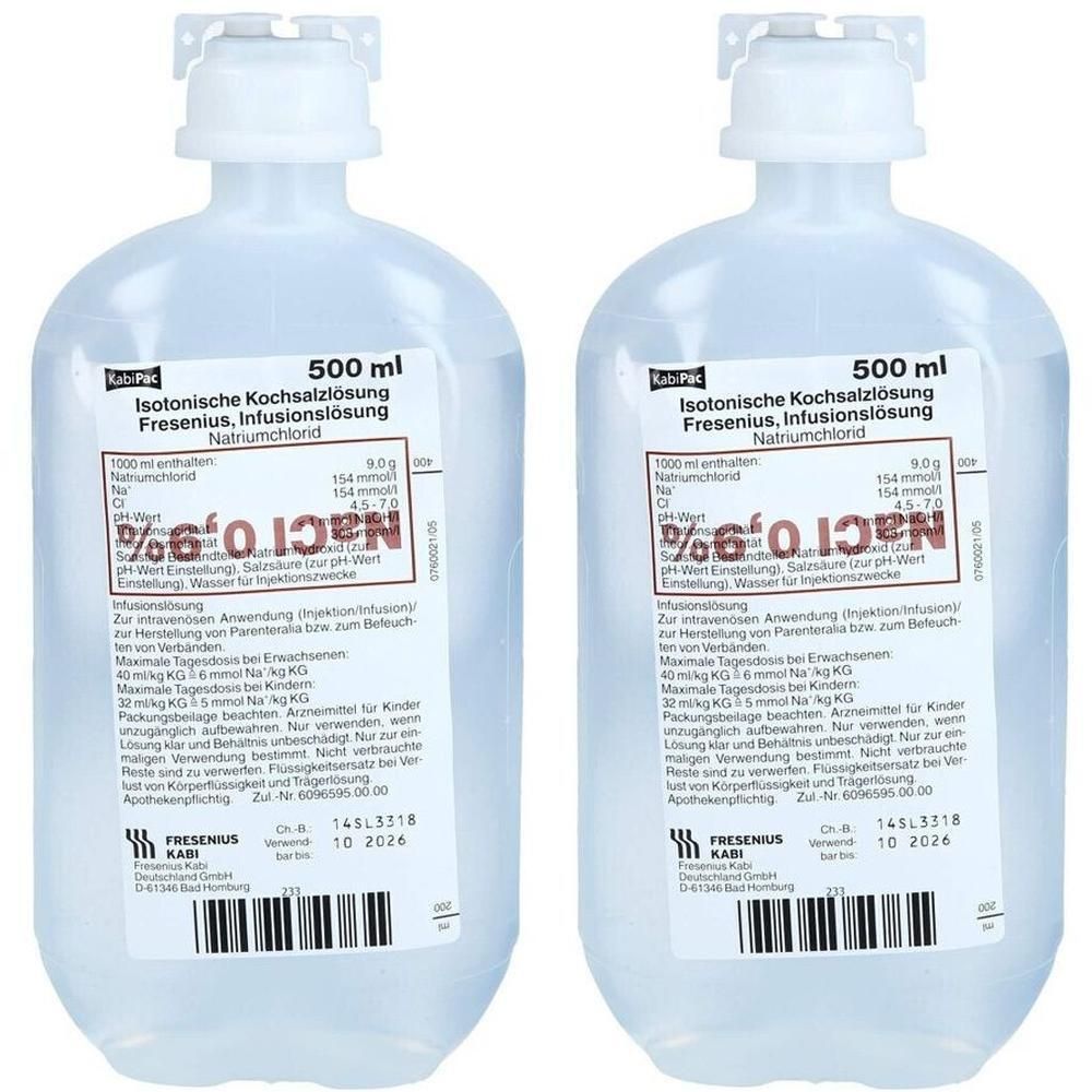 Kochsalzlösung 0,9% Plastikfl.Fresenius 2x 2x10x1000 ml Infusionslösung