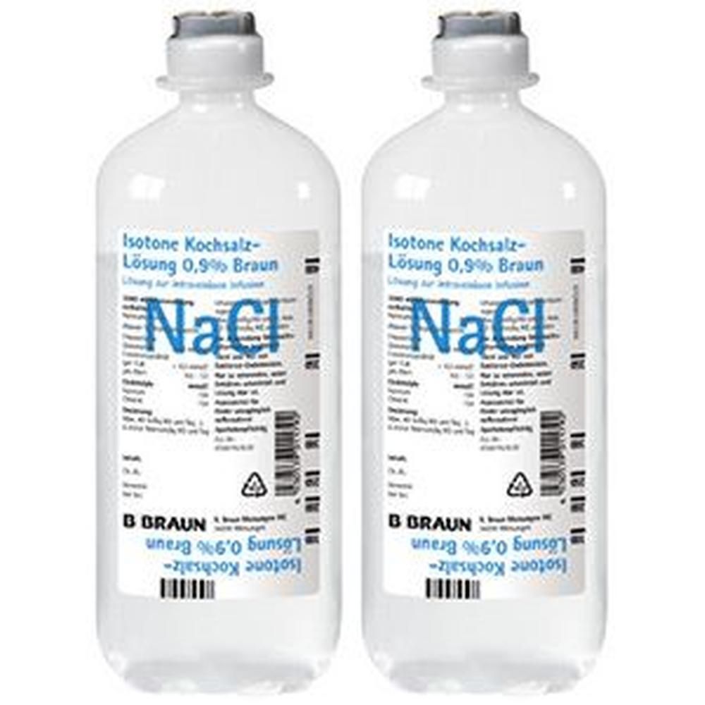 Isotone Kochsalz-Lösung 0,9% Braun Ecoflac Plus 2x 2x10x250 ml Infusionslösung