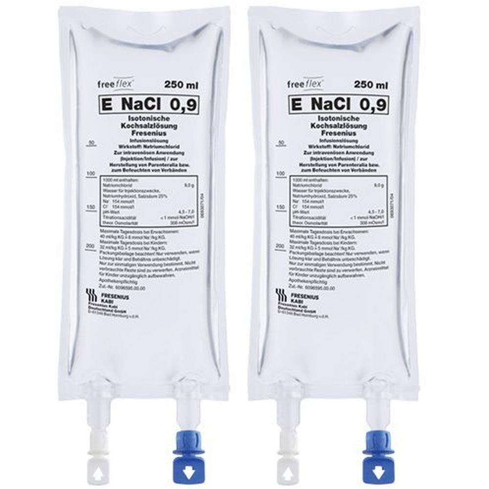 Isotonische Kochsalzlösung Fresenius freeflex 2x 2x30x250 ml Infusionslösung
