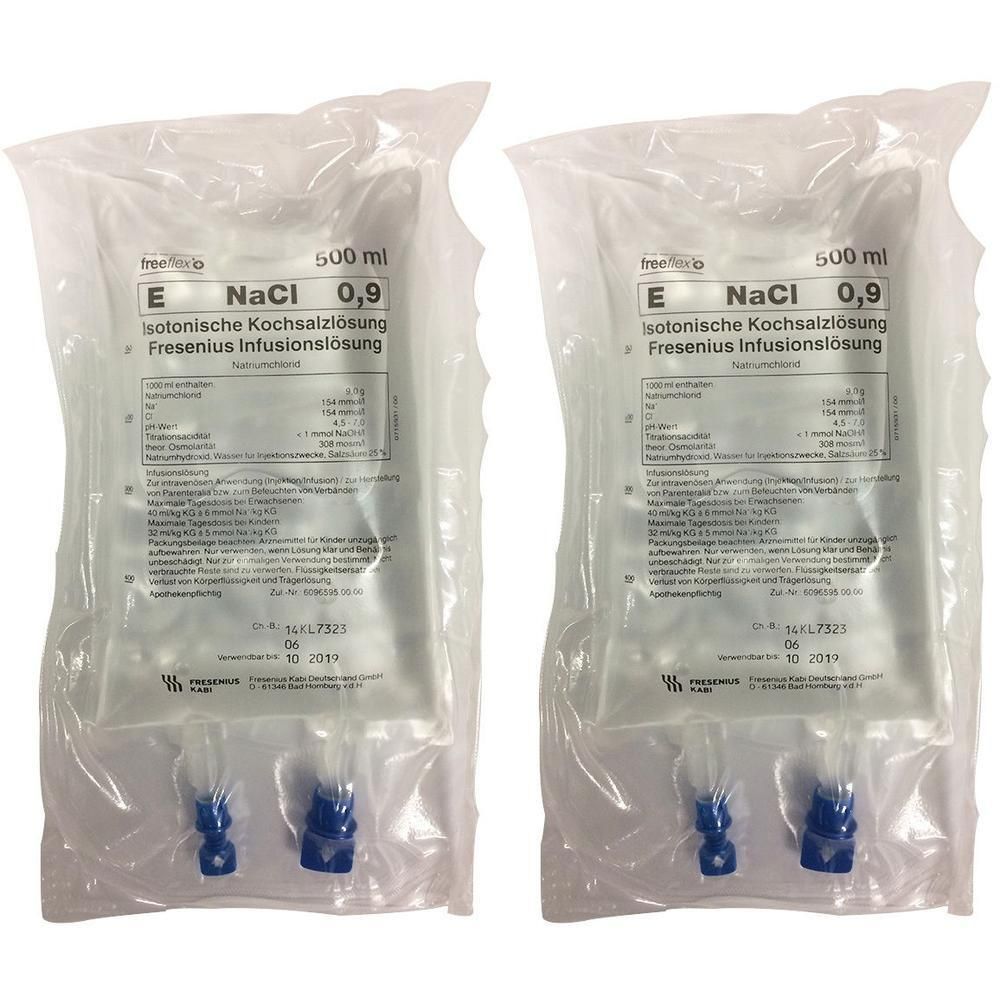 Isotonische Kochsalzlösung Fresenius freeflex+ 2x 2x20x500 ml Infusionslösung