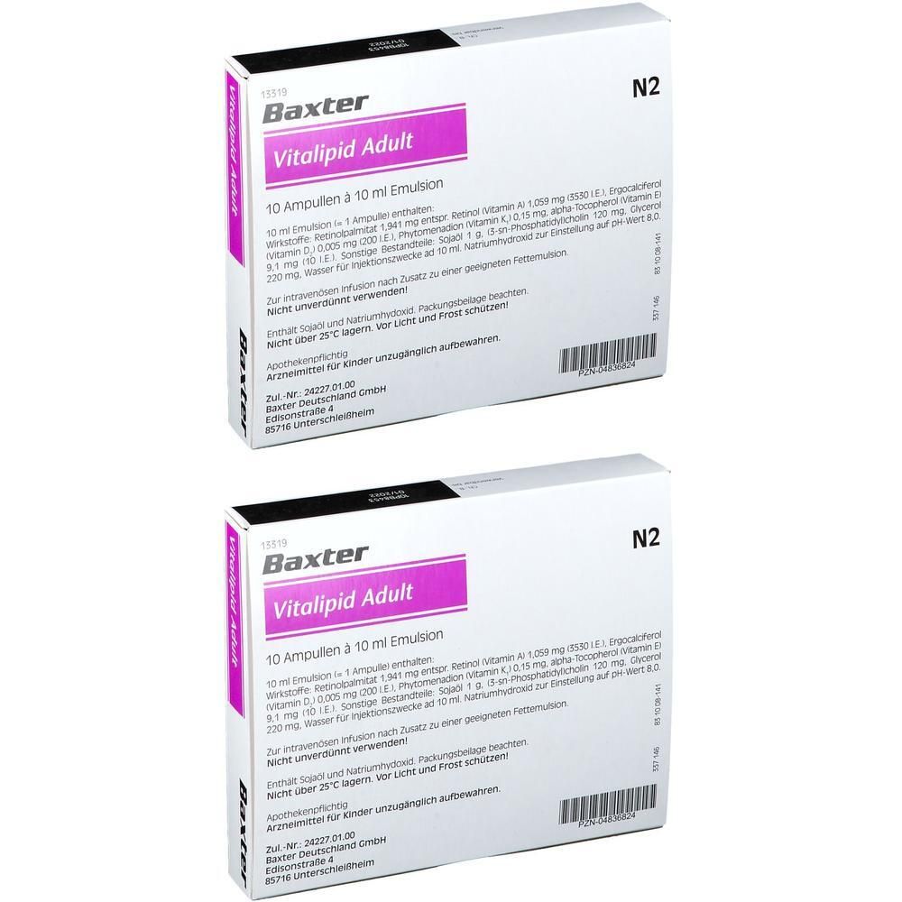 Vitalipid Adult Emulsion zur Infusion Ampullen 2x 2x10x10 ml