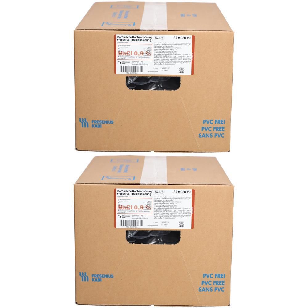 Isotonische Kochsalzlösung Fresenius freeflex+ 2x 2x30x250 ml Infusionslösung