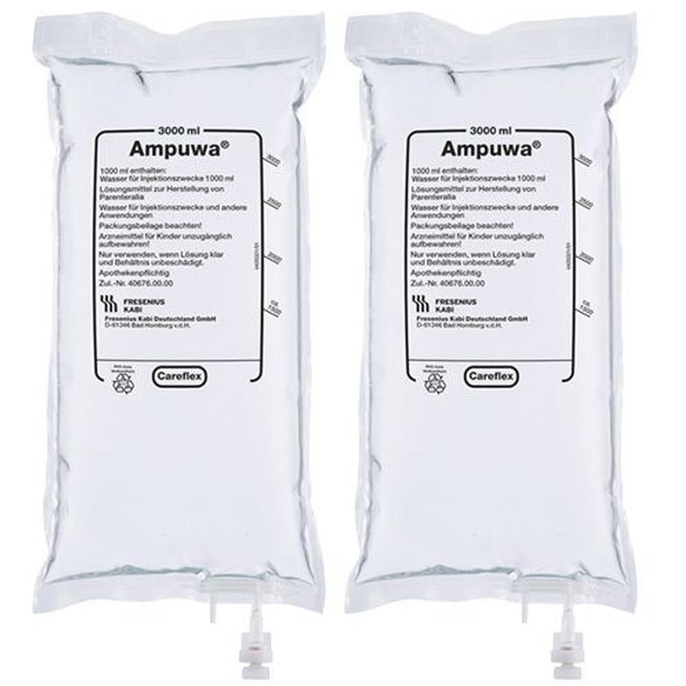 Ampuwa Careflex Beutel/Stopfen Infusionslösung 2x 2x4x3000 ml