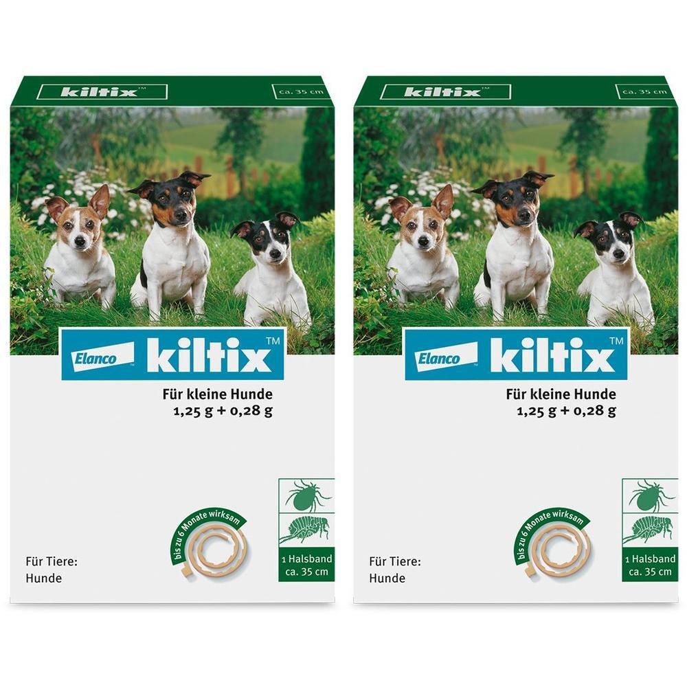 Kiltix Halsband f.kleine Hunde 2x 2x1 St
