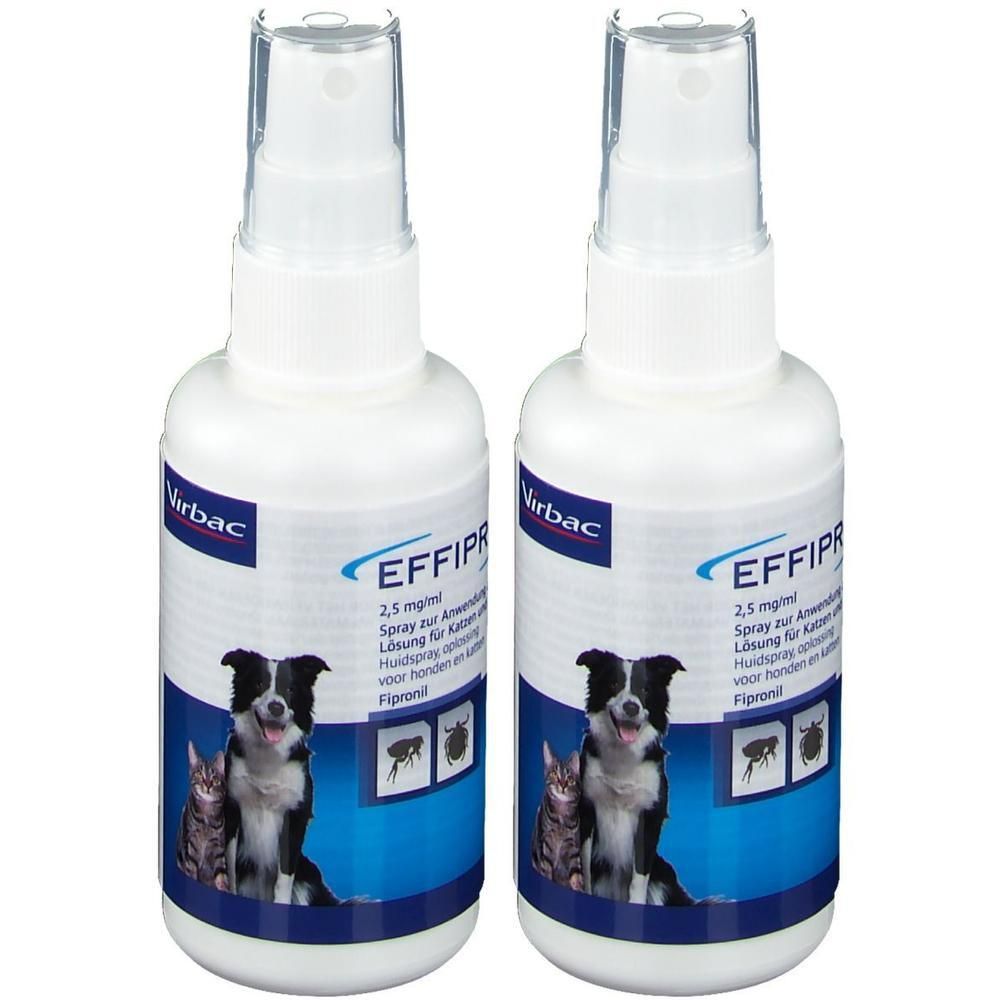 Effipro 2,5 mg/ml Spray z.Anw.a.d.Haut f.Hund/Kat. 2x 2x100 ml