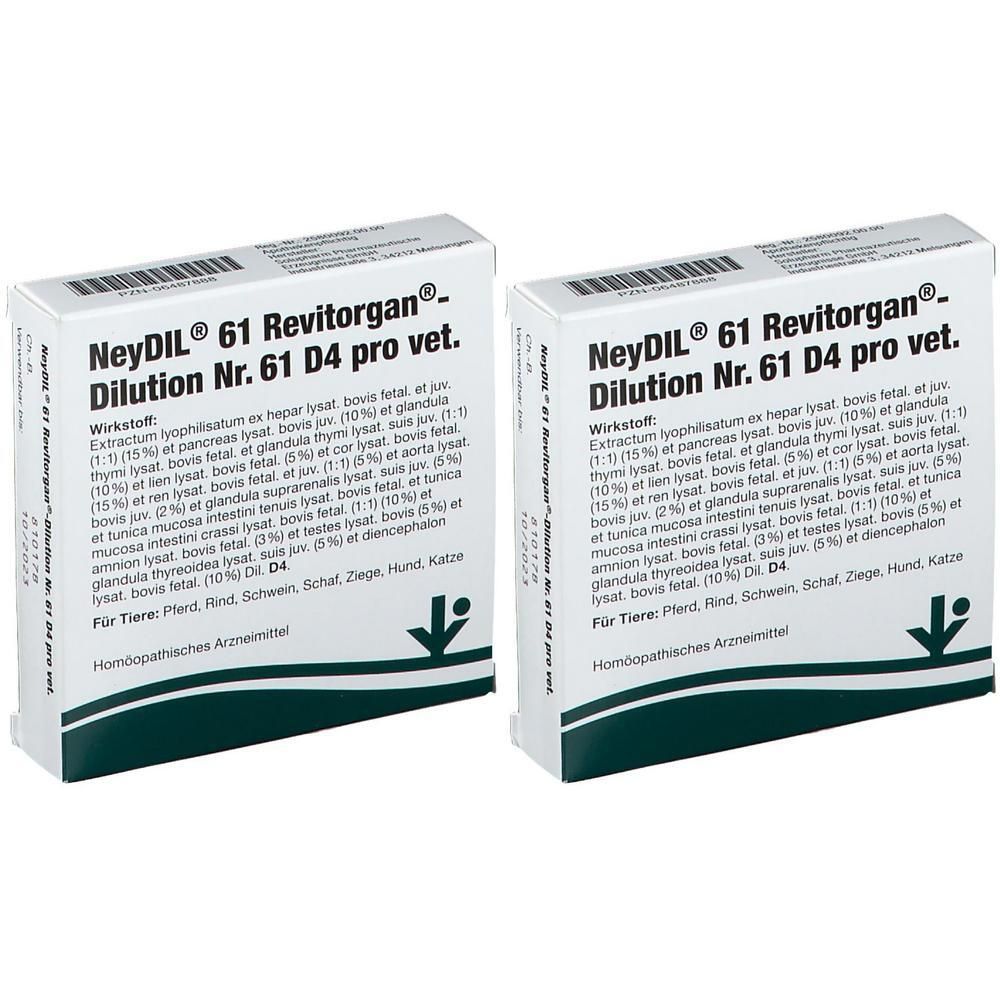 Neydil Nr.61 Revitorgan Dil.D 4 pro Ampullen vet. 2x 2x5x2 ml