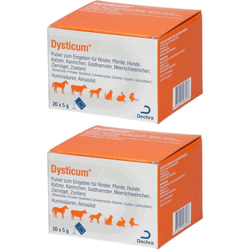 Dysticum Pulver zum Eingeben Beutel vet. 2x 2x20x5 g