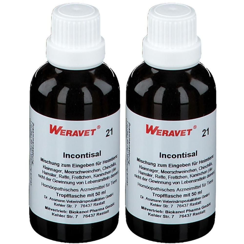 Incontisal 21 Tropfen f.Heimtiere 2x 2x50 ml