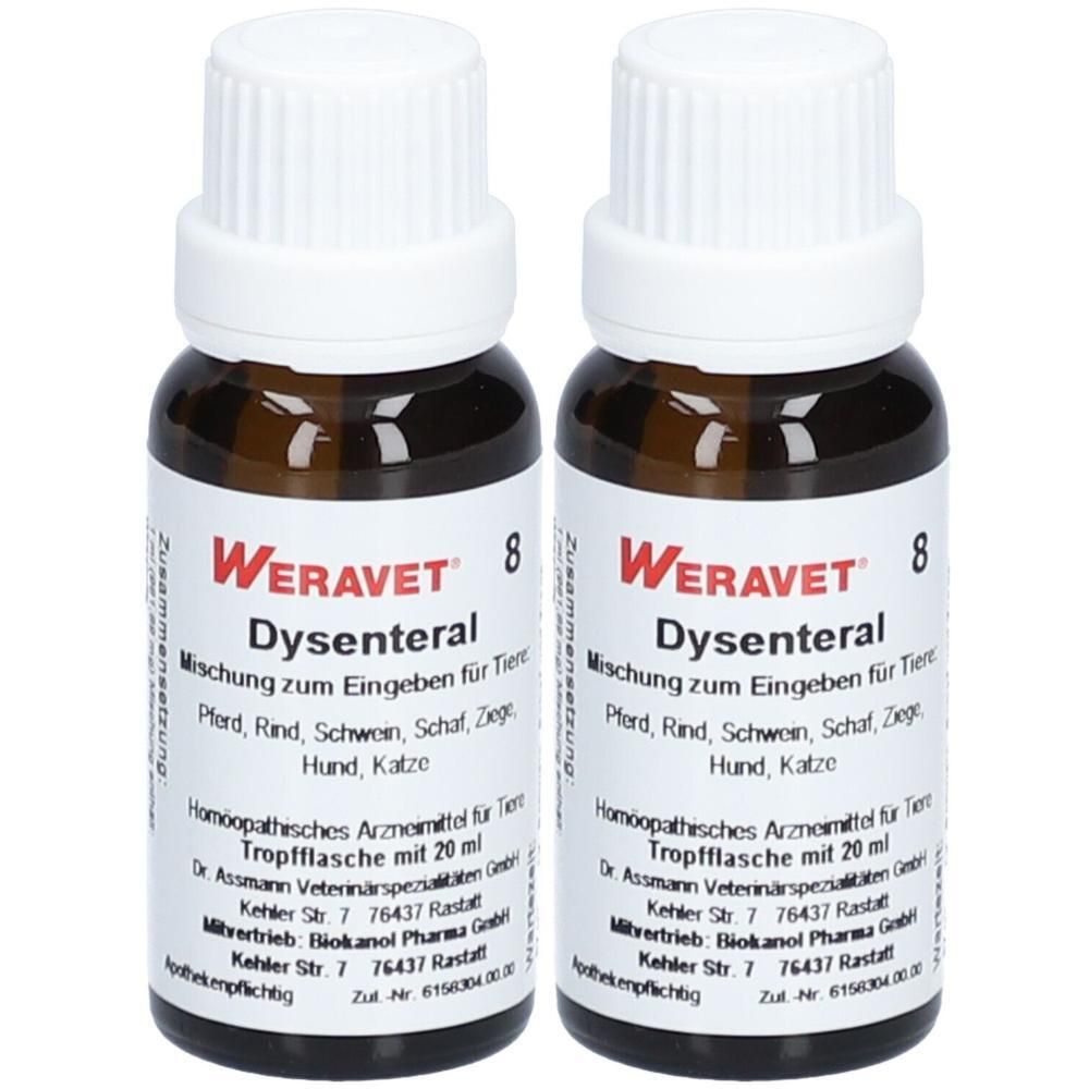 Dysenteral 8 Tropfen vet. 2x 2x20 ml