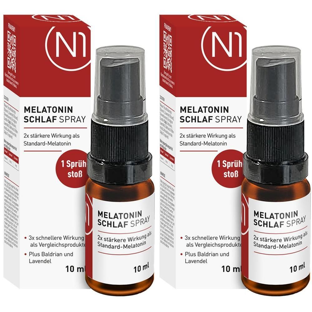 N1 Melatonin Schlaf Spray x2 2x10 ml