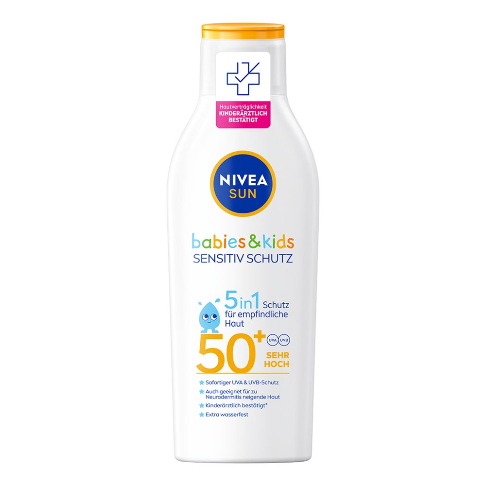 Nivea SUN babies & Kids Sensitiv Schutz Lotion SPF 50+ 200 ml