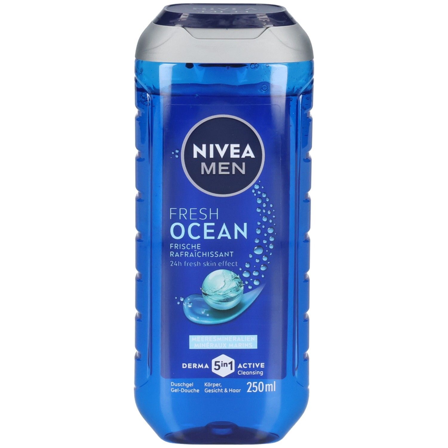 Nivea Men Fresh Ocean Duschgel, 250ml, 5in1 Active Cleansing.