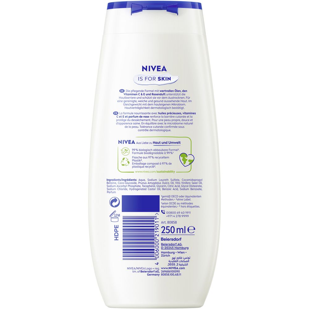 Nivea Rose & Almond Oil Pflegedusche 250 ml