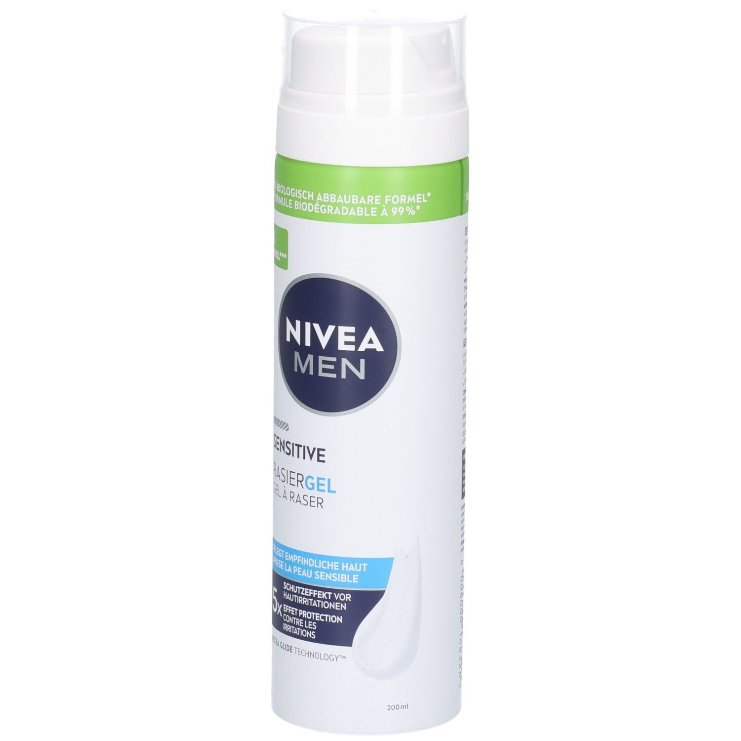 NIVEA MEN Sensitive Rasiergel: Enthält Vitamin E, Kamillen-Extrakt und Provitamin B5.