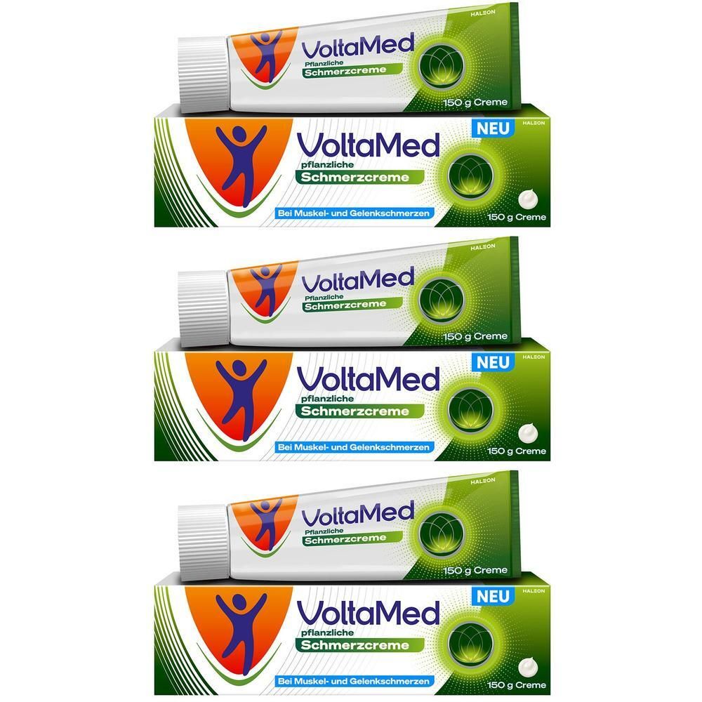 Voltamed pflanzliche Schmerzcreme x3 3x150 g Creme