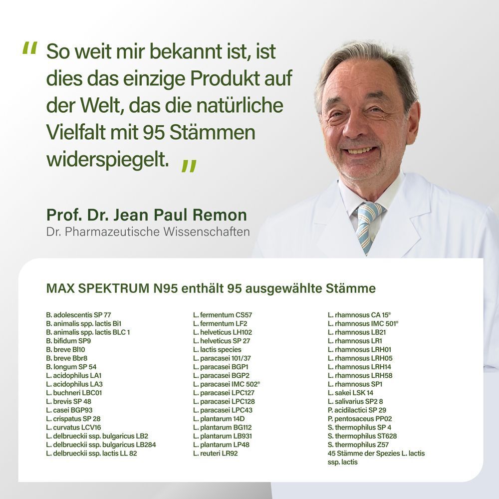 Prof. Dr. Jean Paul Remon über Vielfalt mit 95 Stämmen.