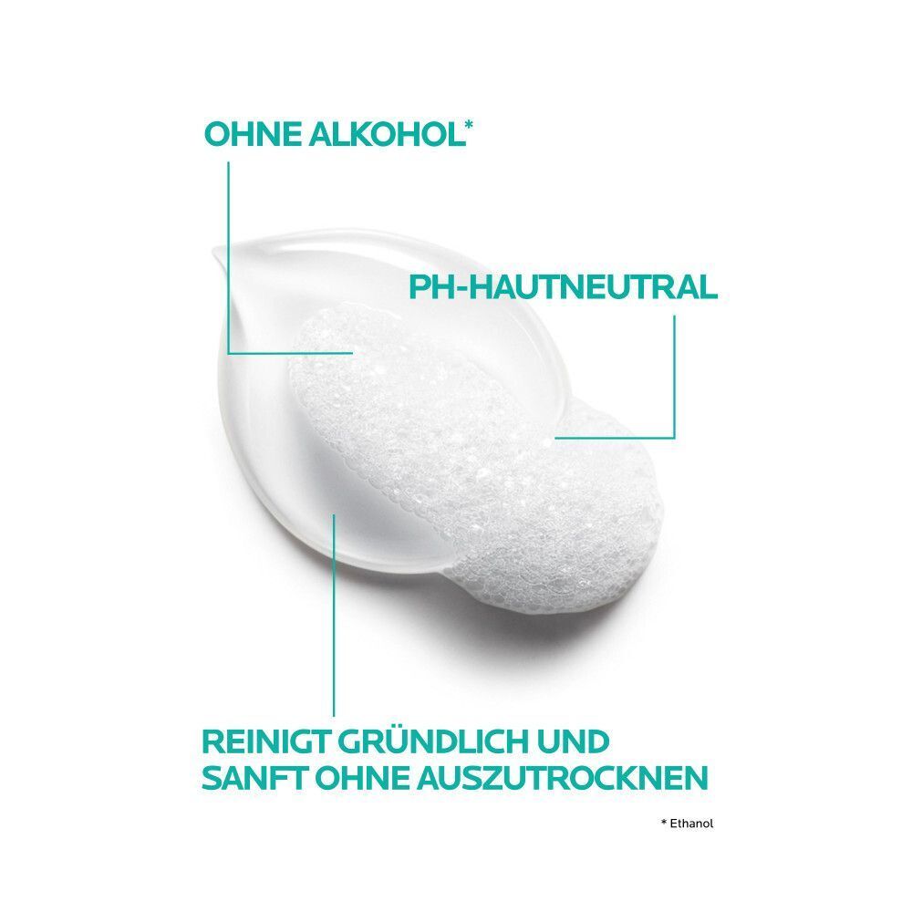 La Roche Posay Effaclar Reinigungsgel: Ohne Alkohol, pH-hautneutral, reinigt gründlich und sanft.