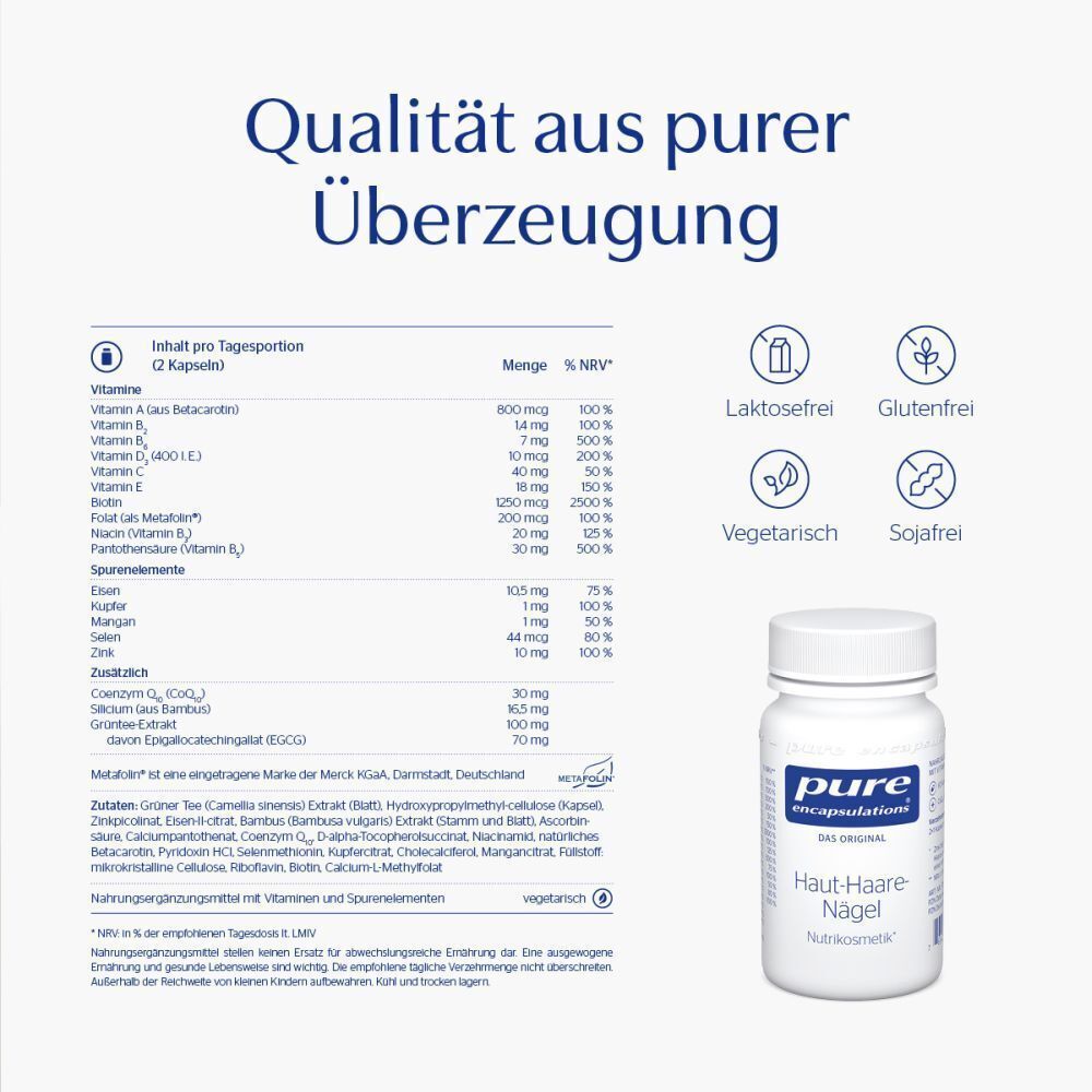 Pure Encapsulations® Haut-Haare-Nägel, Kollagen plus, Hyaluronsäure: Beliebte Kombinationen.