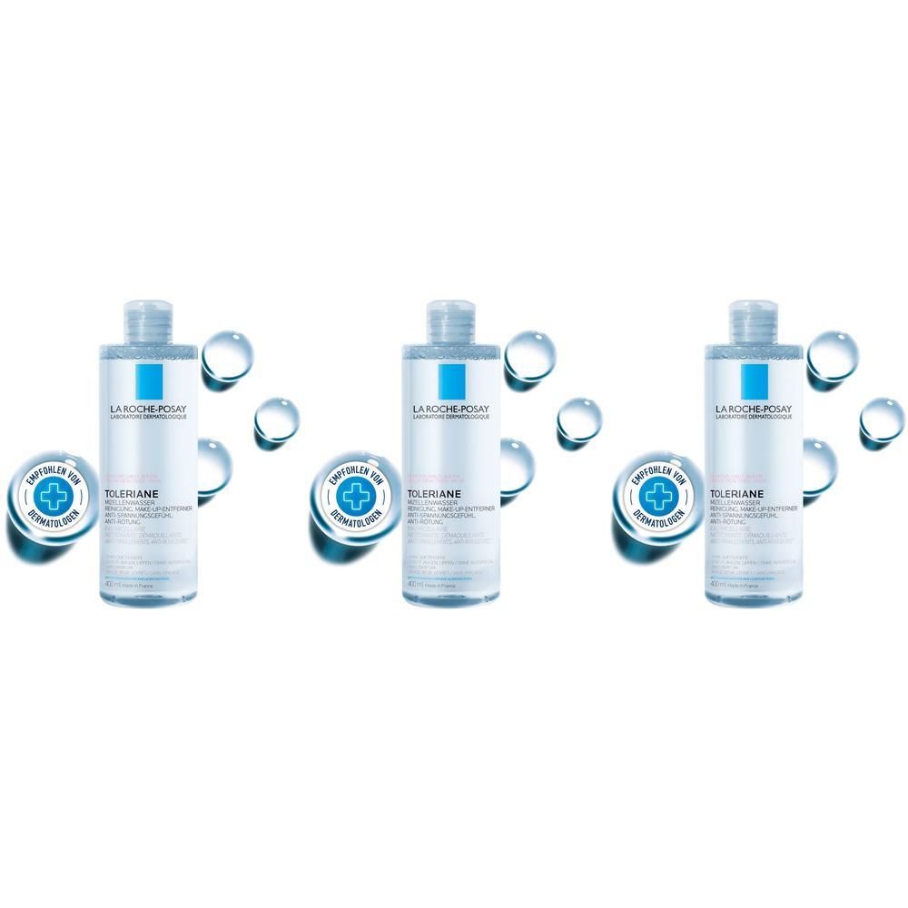 Roche-Posay Mizellen Reinigungsfluid reaktive Haut x3 3x400 ml Flüssigkeit