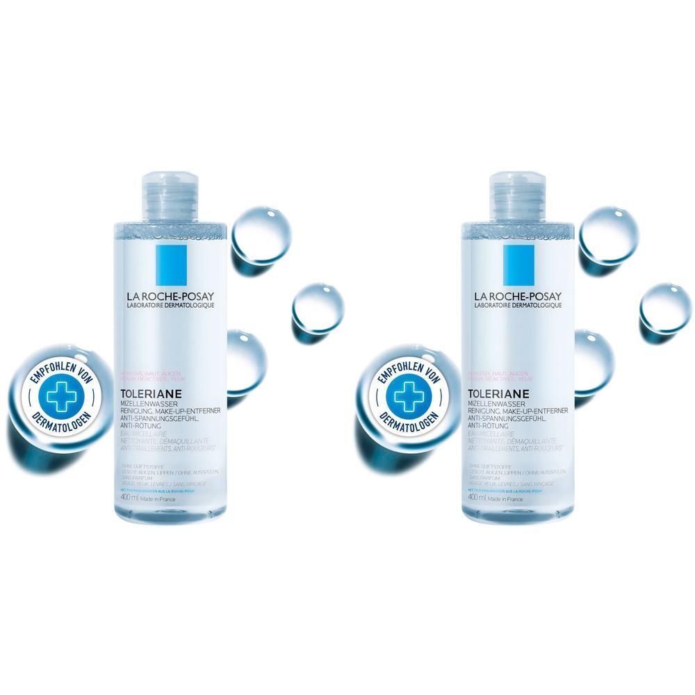 Roche-Posay Mizellen Reinigungsfluid reaktive Haut x2 2x400 ml Flüssigkeit